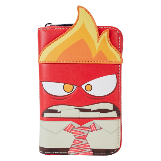 Inside Out Exclusive Anger Cosplay Glow Zip Around Wallet