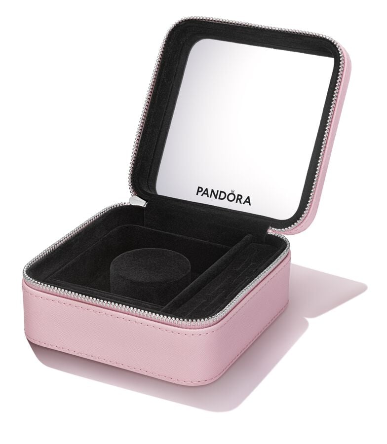 Pink Square Jewelry Box