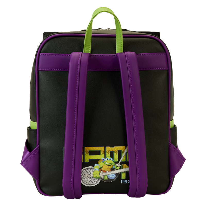 Teenage Mutant Ninja Turtles 40th Anniversary Vintage Arcade Lenticular Glow Mini Backpack