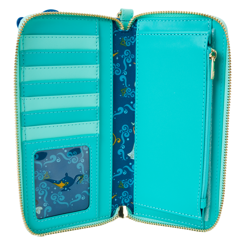 Aladdin Princess Series Lenticular Zip Around Wristlet Wallet