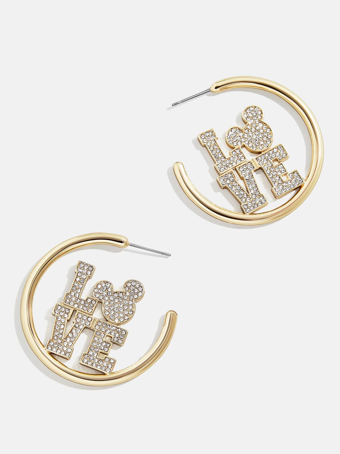 Mickey Mouse Disney Love Earring Hoops