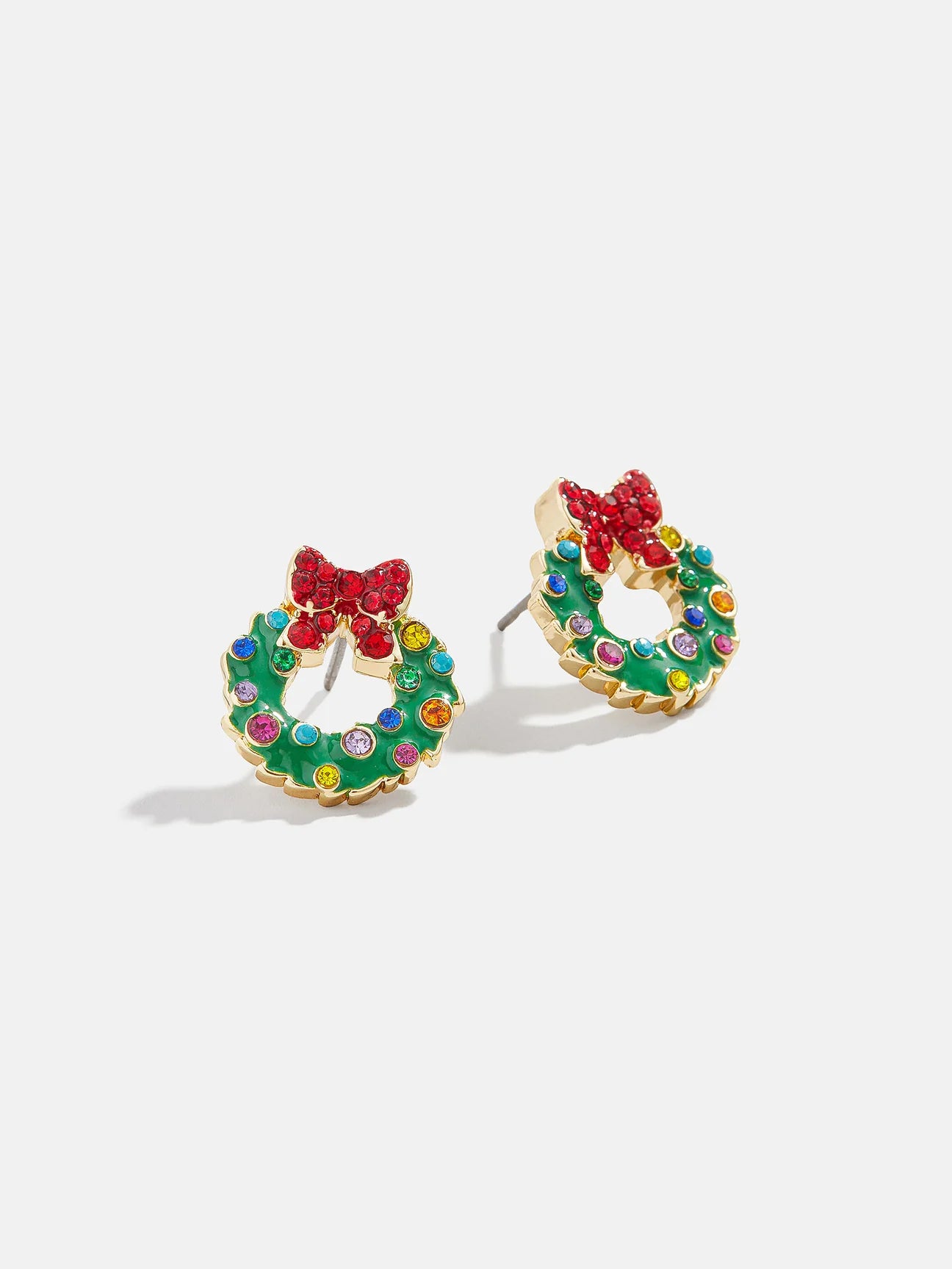Holiday Wreath Studs Earrings