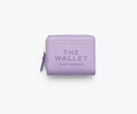 THE LEATHER MINI COMPACT WALLET- Wisteria