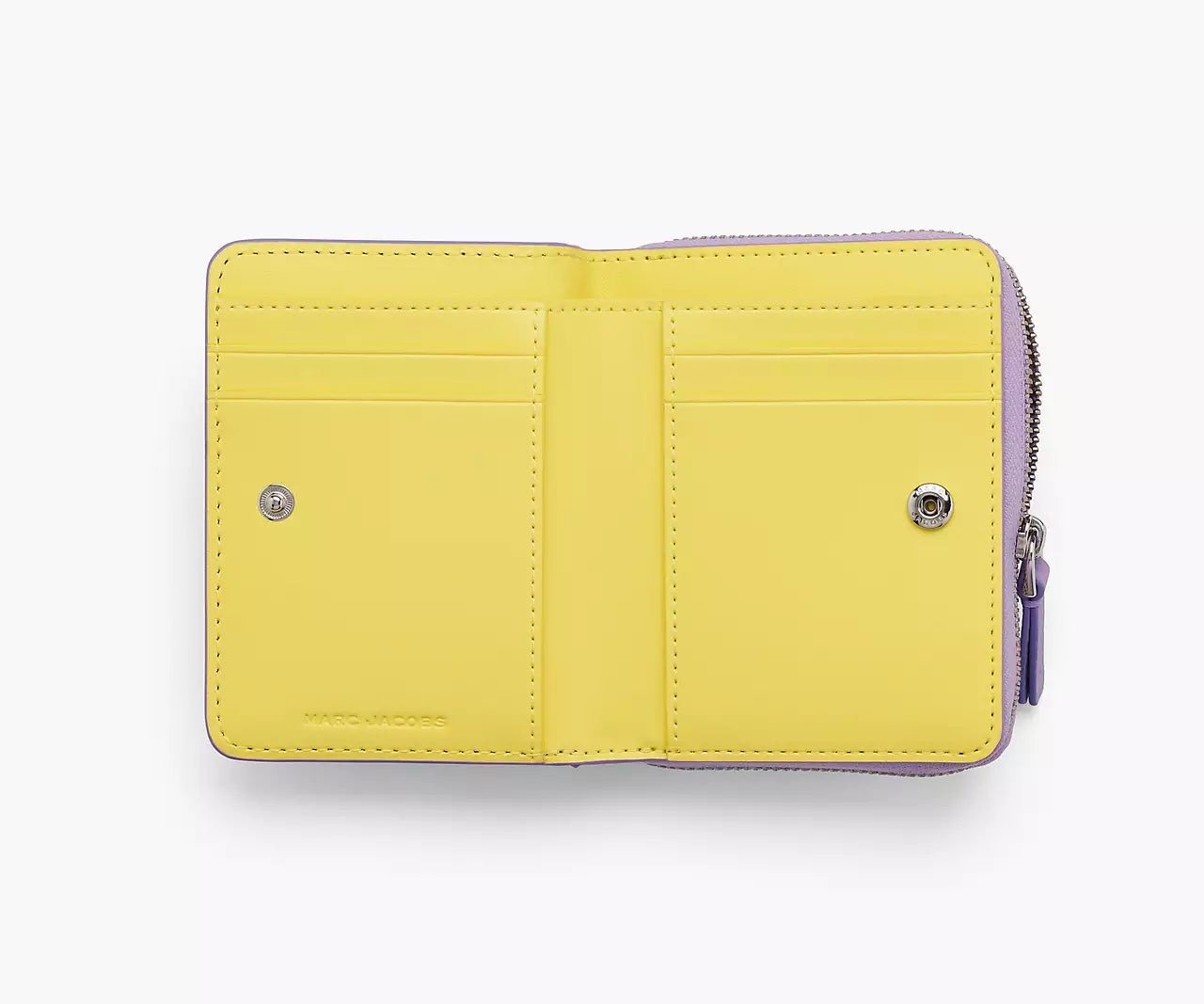 THE LEATHER MINI COMPACT WALLET- Wisteria