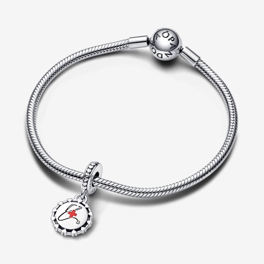 Stethoscope Engravable Dangle Charm