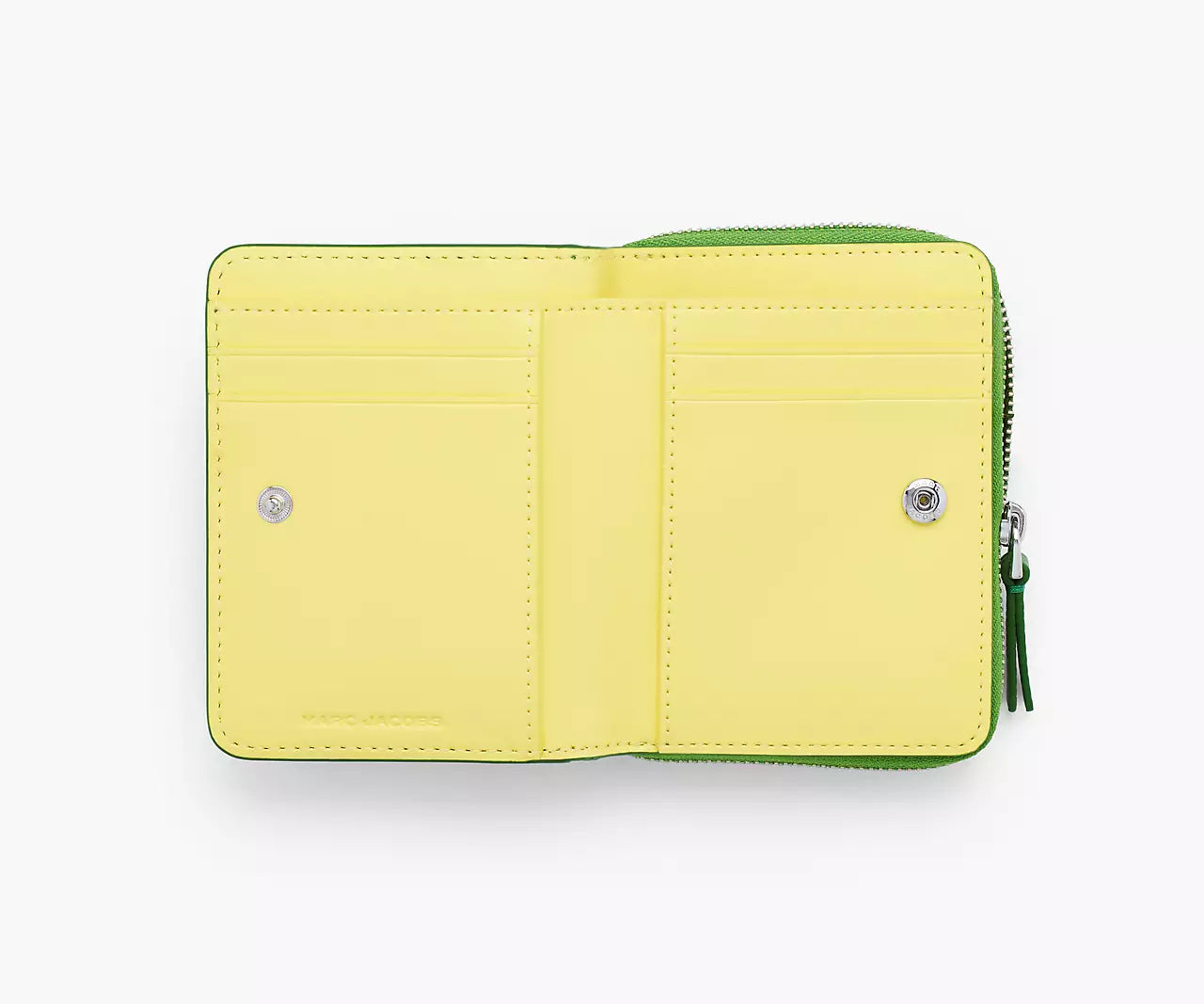THE LEATHER MINI COMPACT WALLET- Kiwi