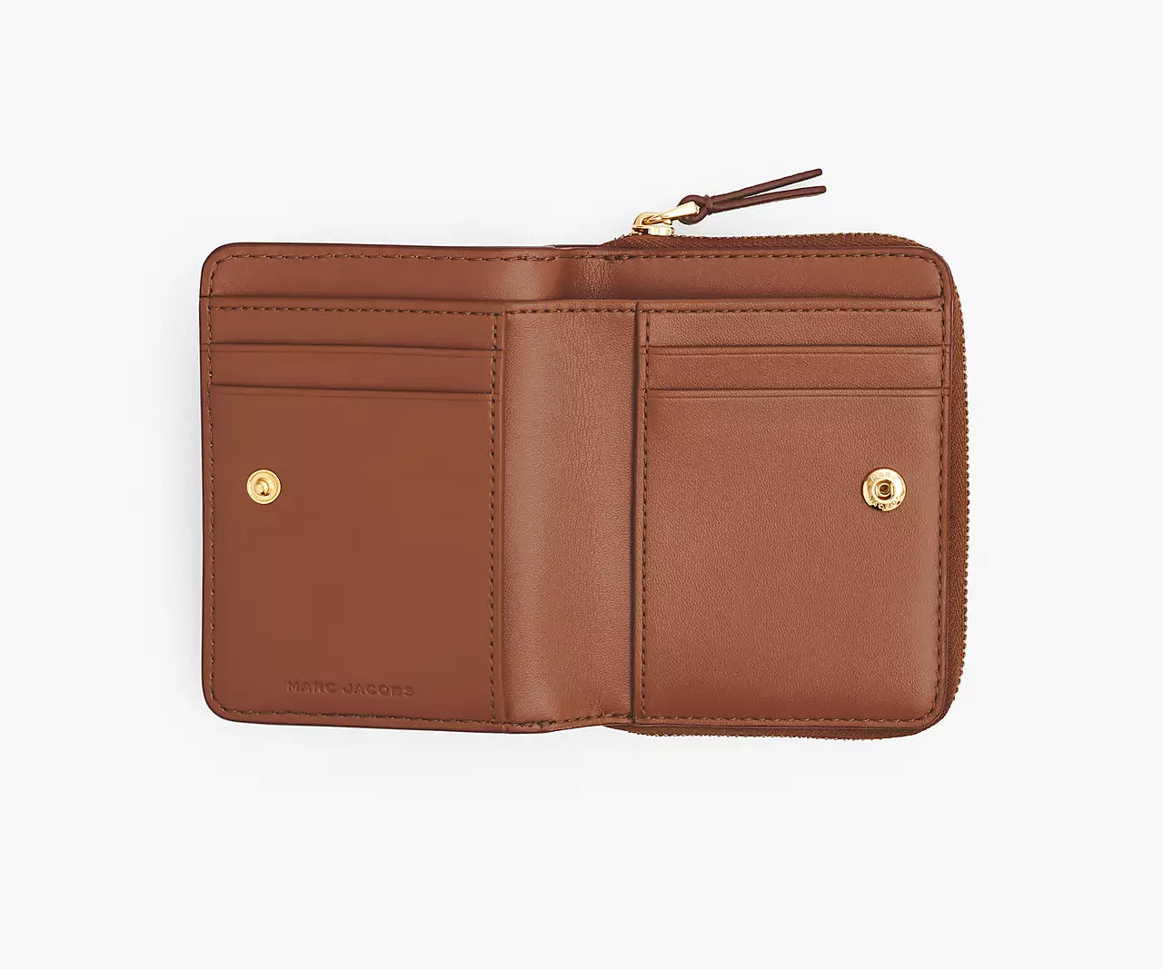 THE LEATHER MINI COMPACT WALLET- Argan Oil