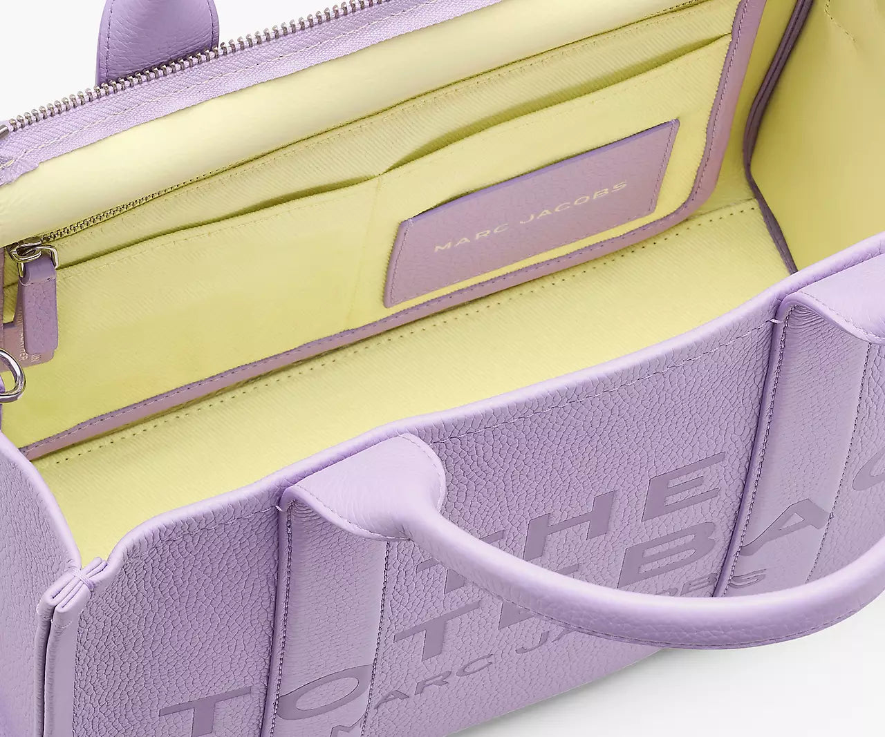 THE LEATHER MEDIUM TOTE BAG- Wisteria