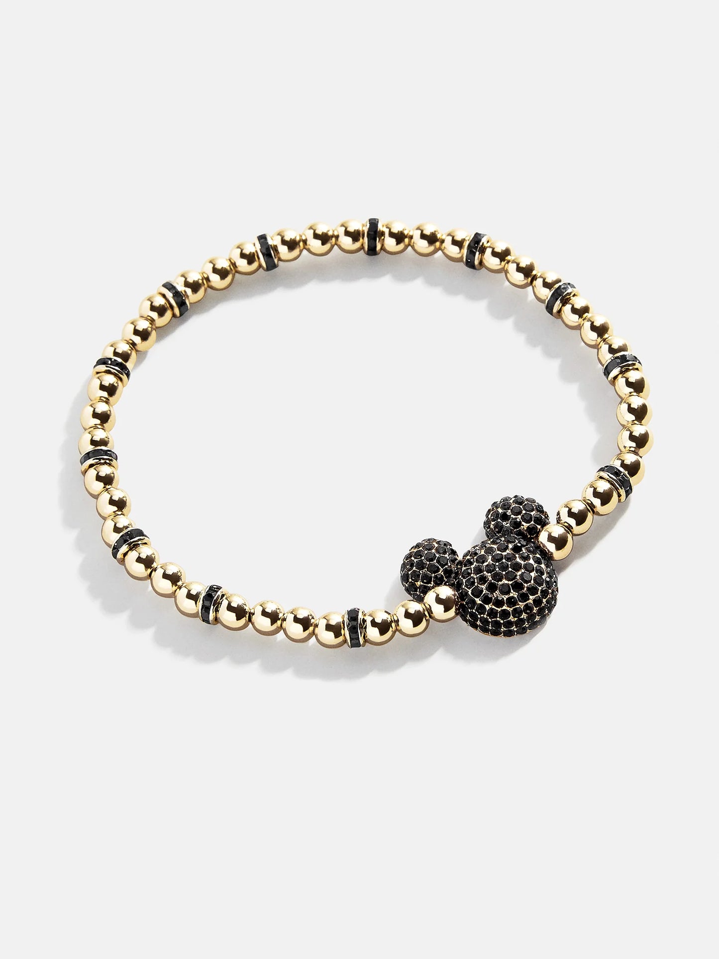 Black Mickey Mouse Disney Pavé Bracelet