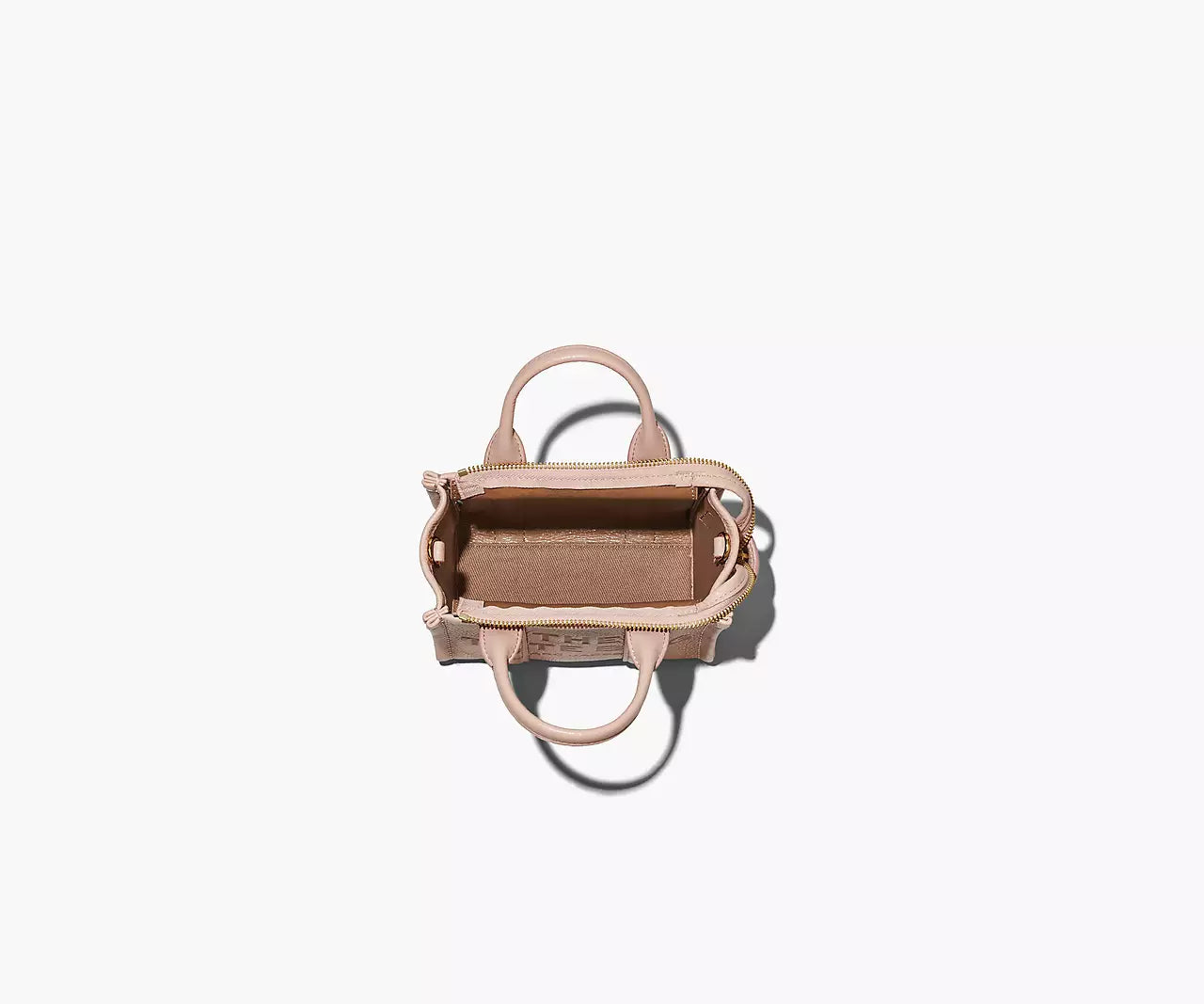 THE LEATHER CROSSBODY TOTE BAG- Rose