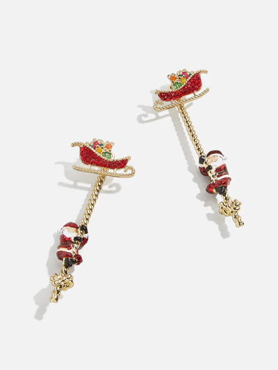 Hear Comes Santa Claus Earrings