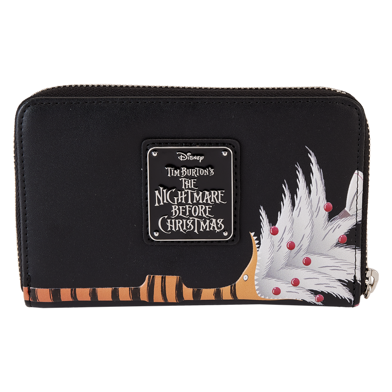 Nightmare Before Christmas Tree String Lights Glow Zip Around Wallet