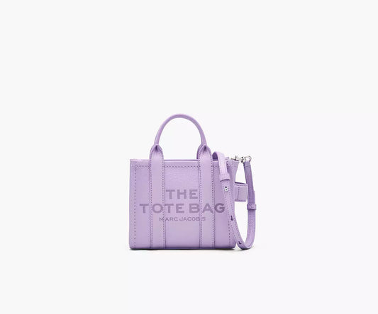 THE LEATHER CROSSBODY TOTE BAG- Wisteria
