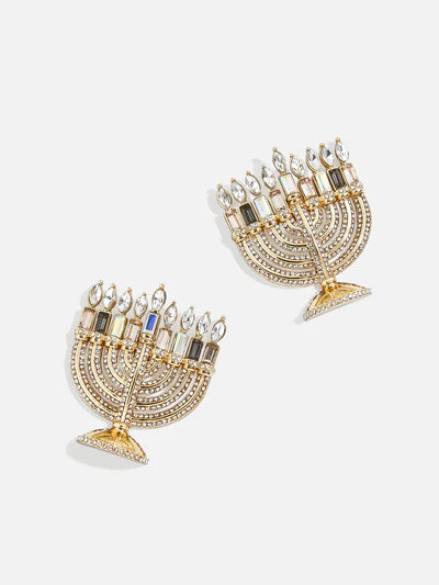 Menorah Earrings
