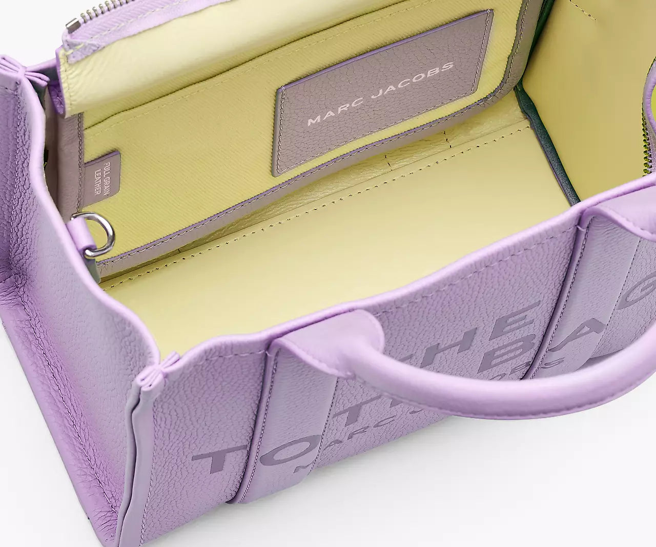 THE LEATHER SMALL TOTE BAG- Wisteria