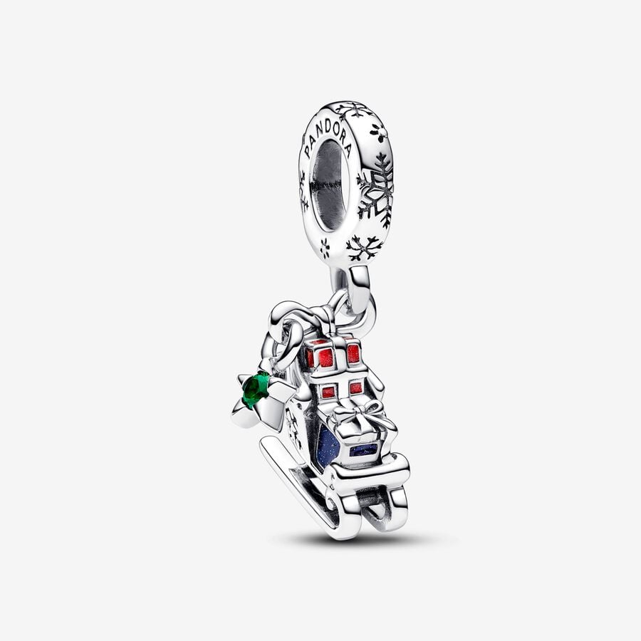 Christmas Sleigh 2023 Studded Charm Bracelet Set