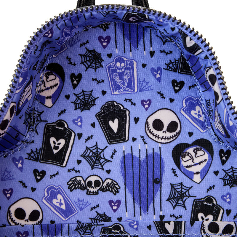Nightmare Before Christmas Jack & Sally Eternally Yours Tombstone Mini Backpack