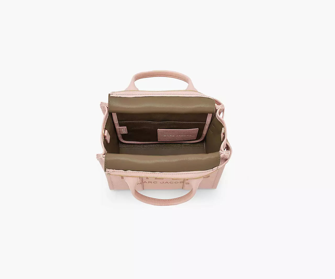 THE LEATHER SMALL TOTE BAG- Rose