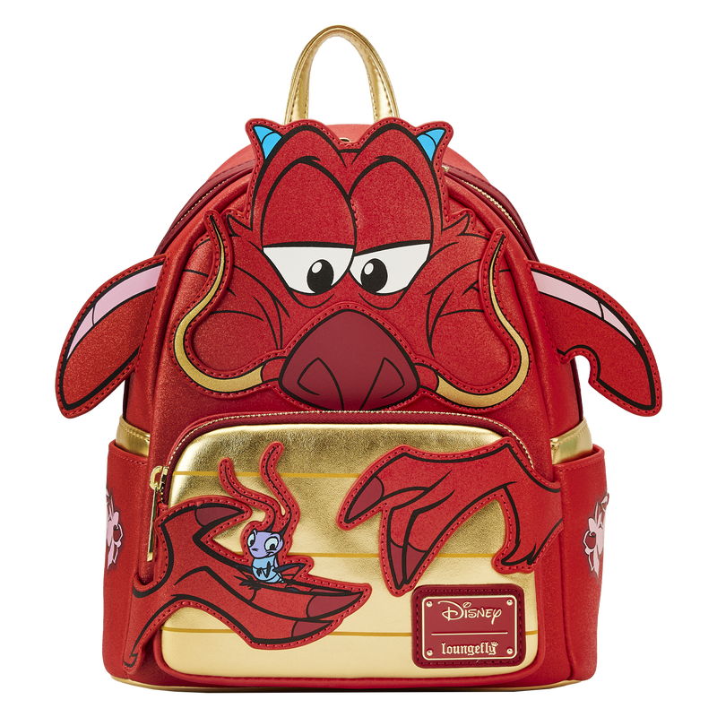 Mulan 25th Anniversary Mushu Glitter Cosplay Mini Backpack Style