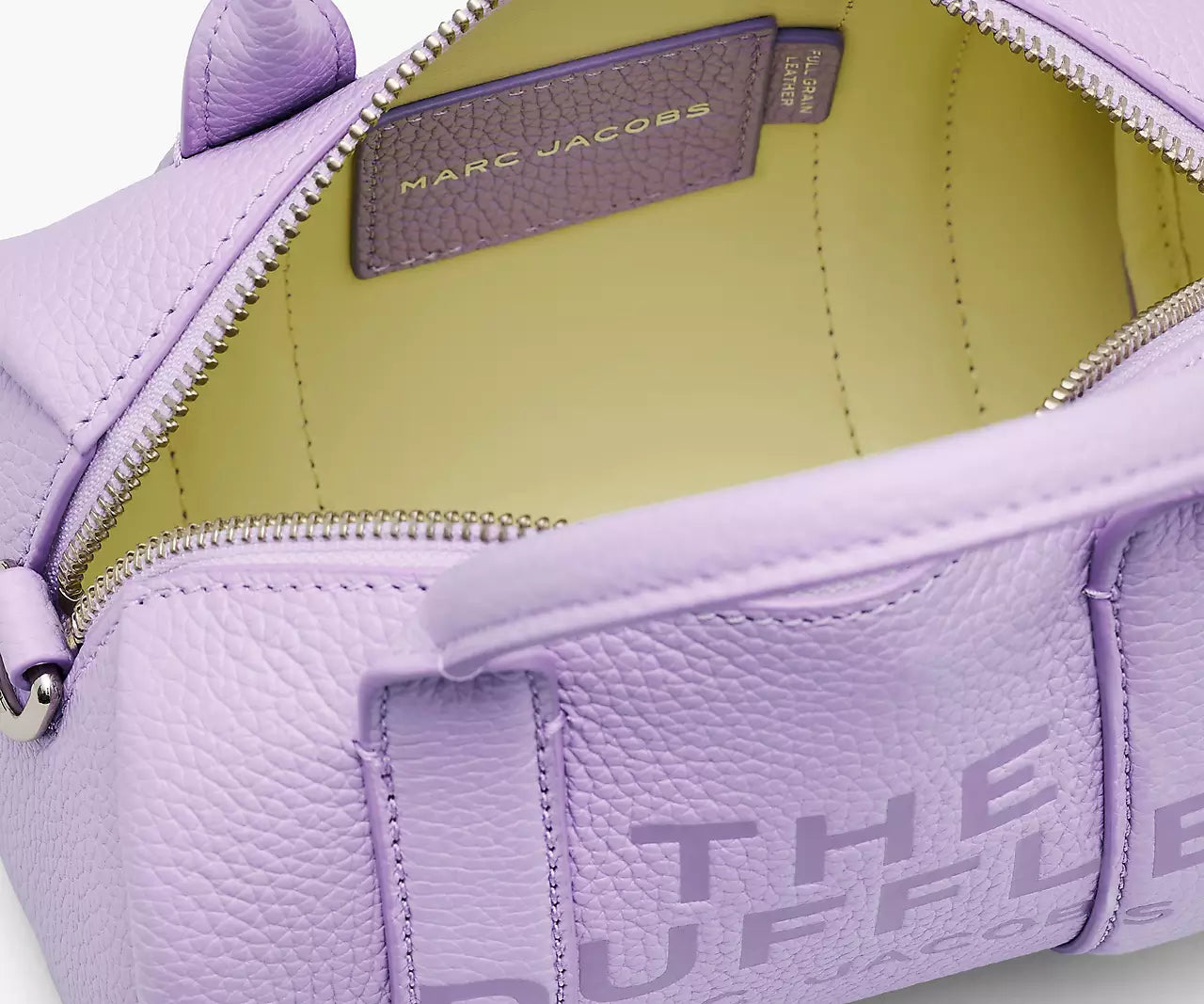 THE LEATHER MINI DUFFLE BAG- Wisteria