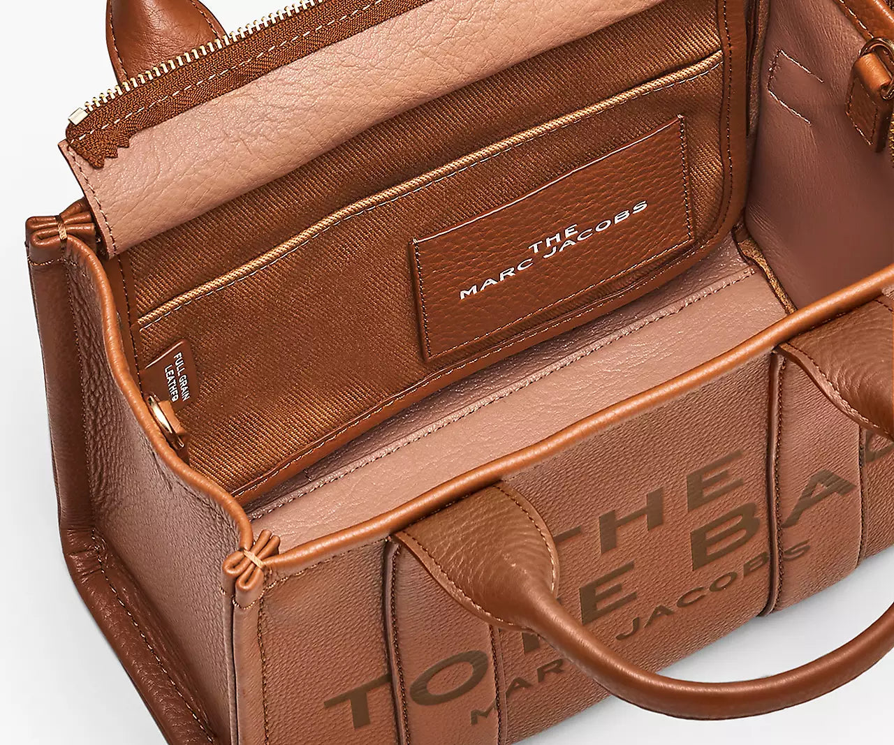 THE LEATHER SMALL TOTE BAG- Argan Oil