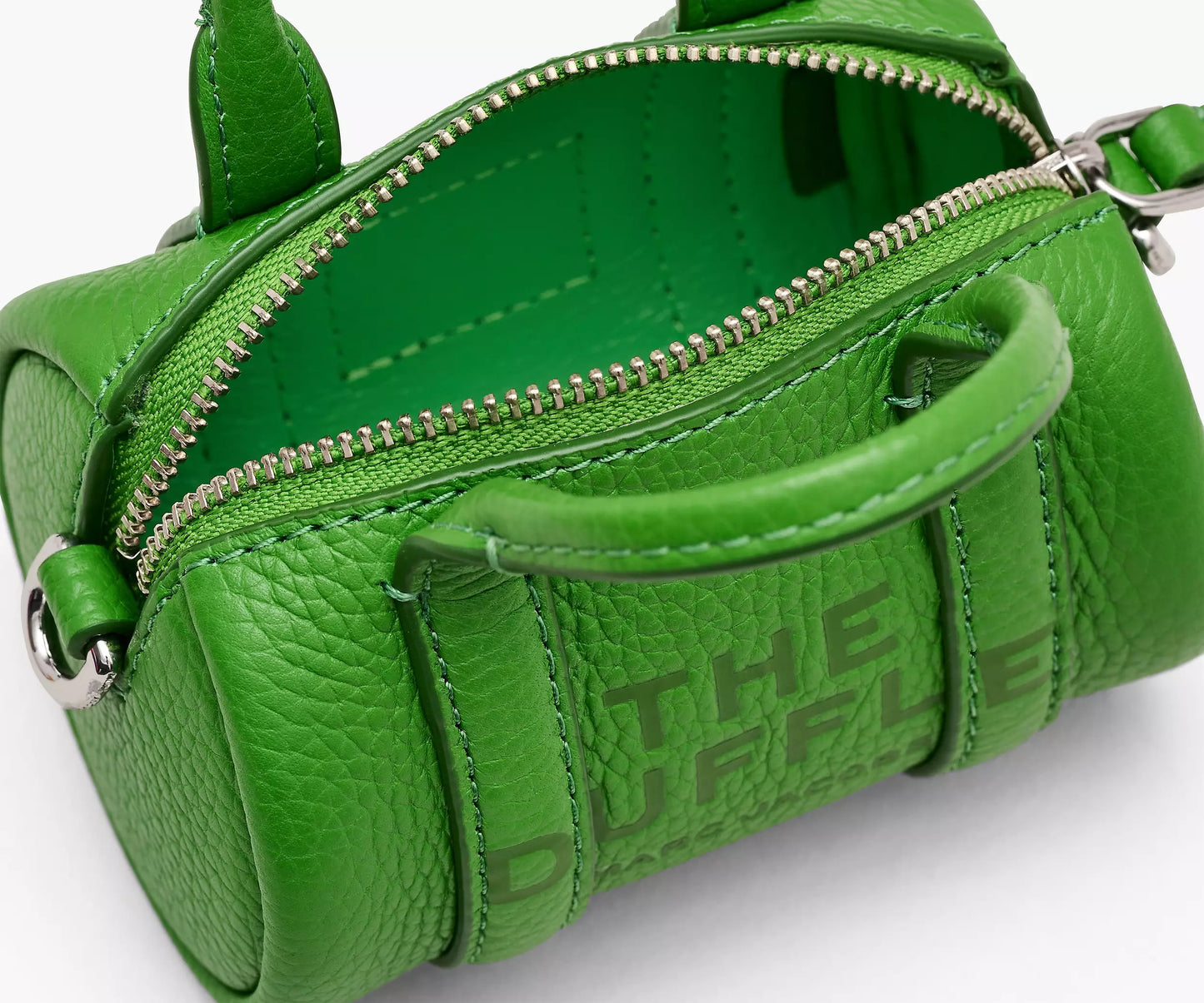 THE LEATHER NANO DUFFLE CROSSBODY- Kiwi