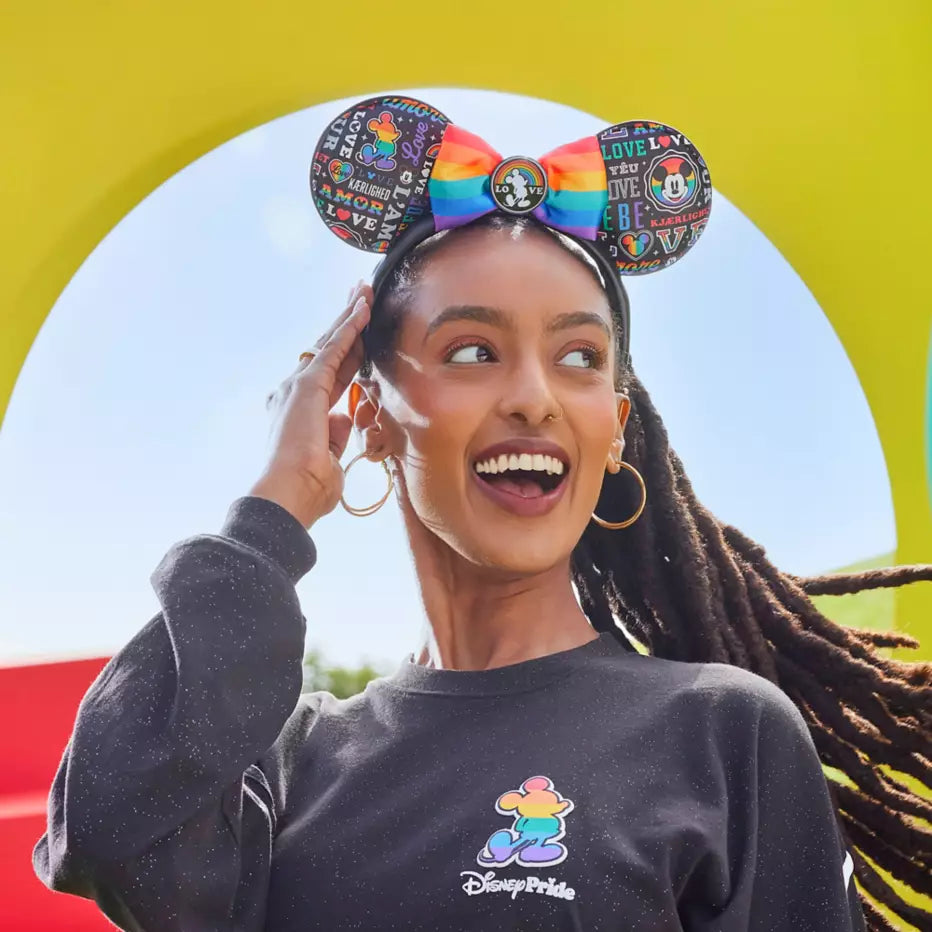 Mickey Mouse ''Love'' Ear Headband for Adults – Disney Pride Collection