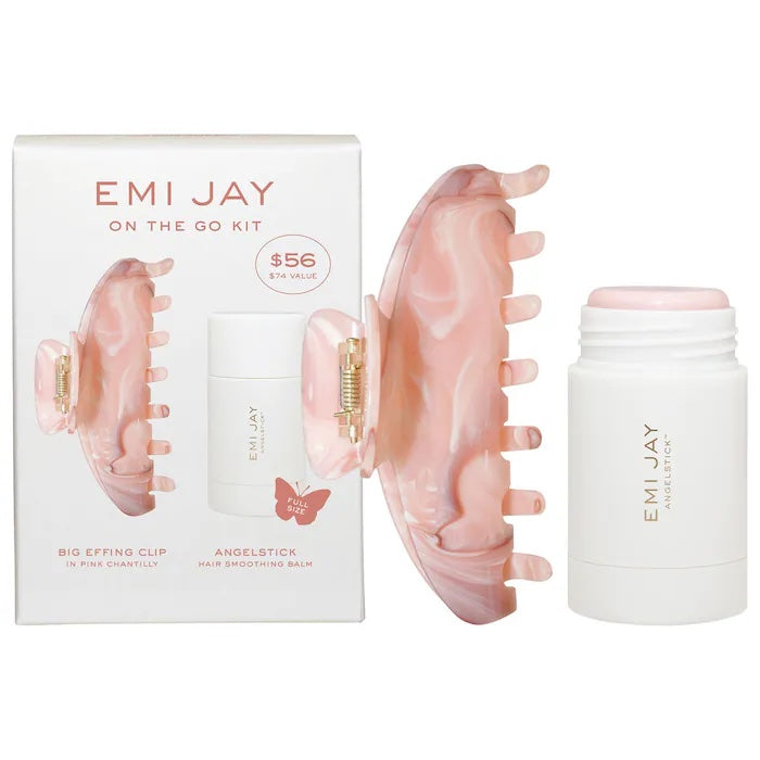 Emi Jay Angelstick and Big Effing Clip in Pink Chantilly On The Go Set
