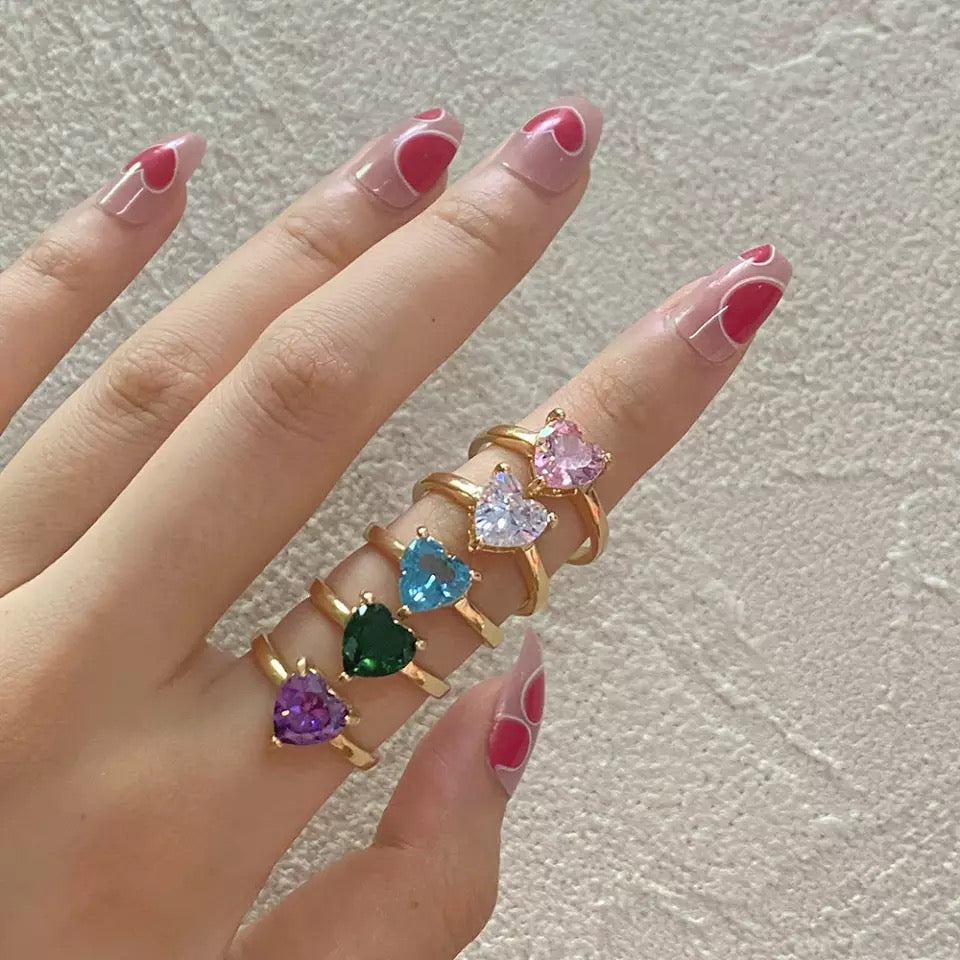 Anillo Corazón Diferentes Modelo a Elegir