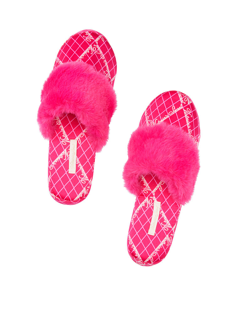 Signature Satin Slipper-Fuchsia