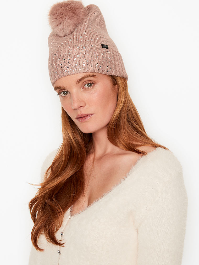Pom Pom Hat-Rosa