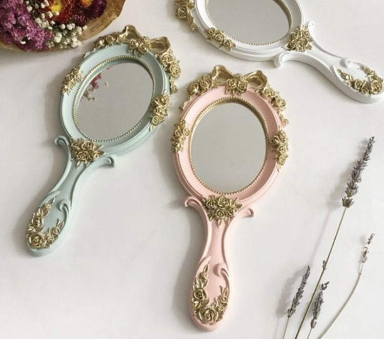 Espejo de Tocador Vintage - Menta