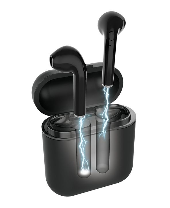 Brookstone Audífonos Inalámbricos Con Cargador Azules