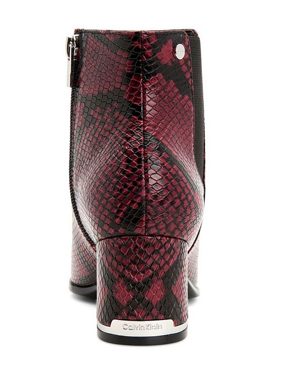 Calvin Klein Botines Serpiente Roja