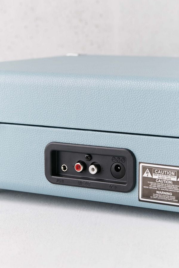 Toca Discos Azul De Lujo Grande Portátil - Bluetooth