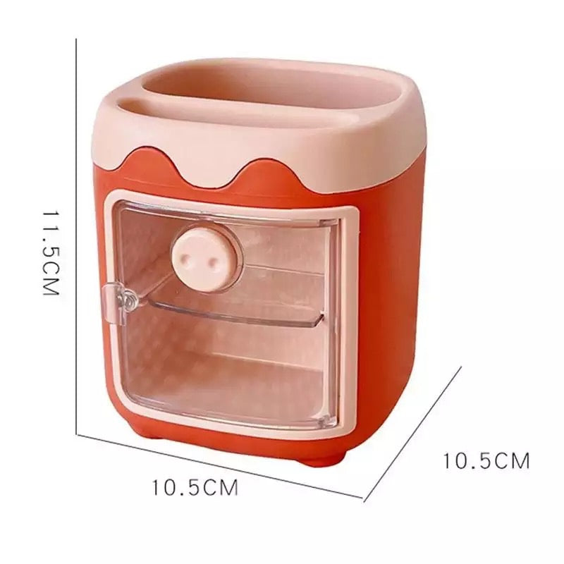 Almacenamiento Para Papeleria Con Stickers Decorativas Al Azar