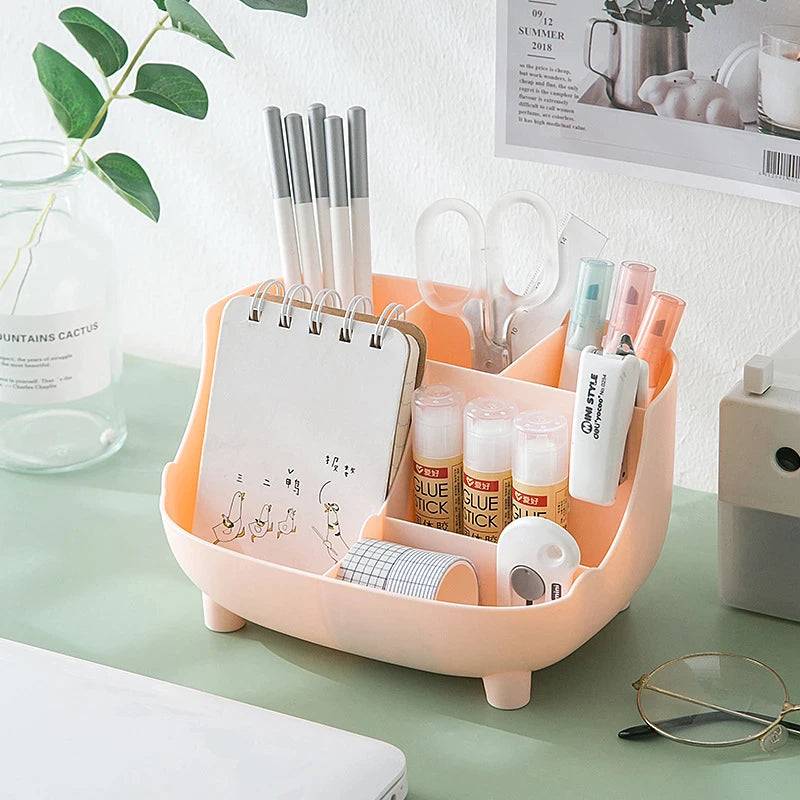 Organizador para escritorio con 6 compartimentos - Azul Marino