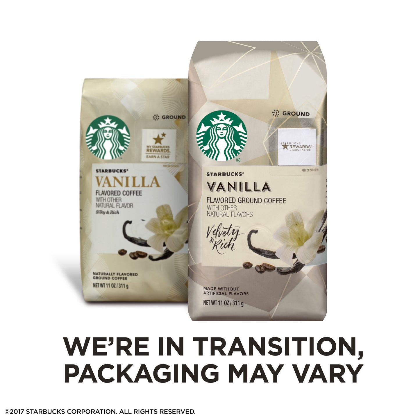 Starbucks Café Molido Con Saborizante Sin Sabores Artificiales 11oz - Vainilla