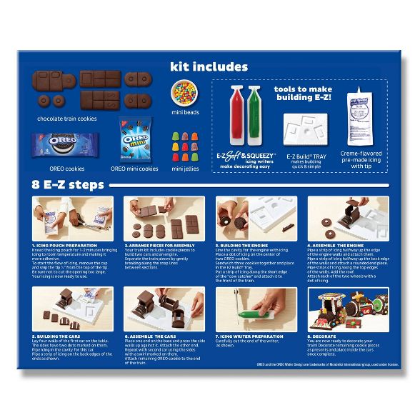 Oreo Holiday Medium Train Cookie Kit - 22.13oz