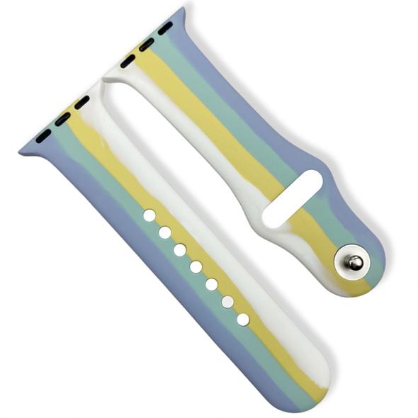 Apple Watch Correa~ Rayas Verde-Azul