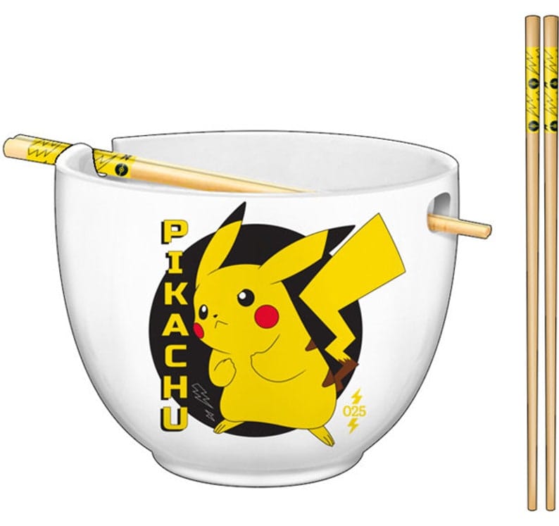 Bowl con Palillos Chinos Pikachu