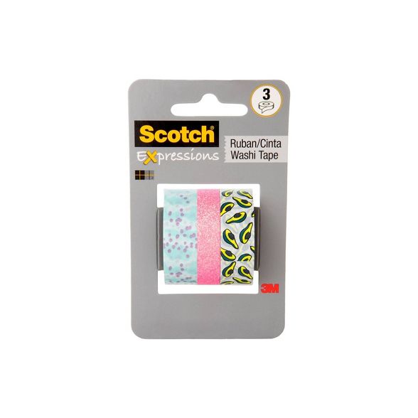Scotch expressions cinta adhesiva 3 pack