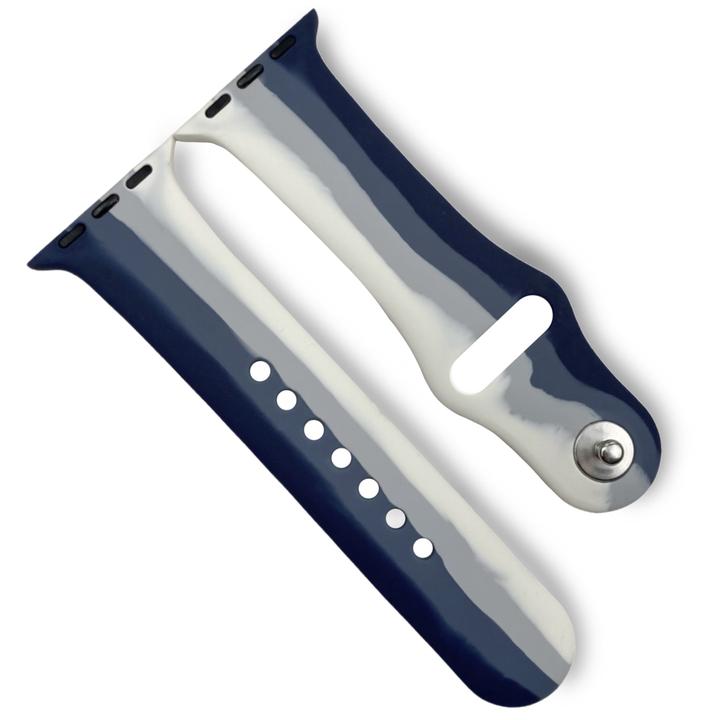 Apple Watch Correa~ Rayas Azul con Blanco