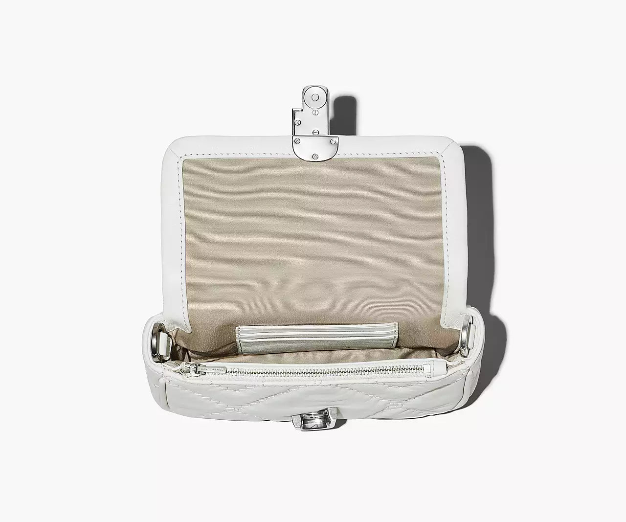 THE QUILTED LEATHER J MARC MINI SHOULDER BAG- Cotton