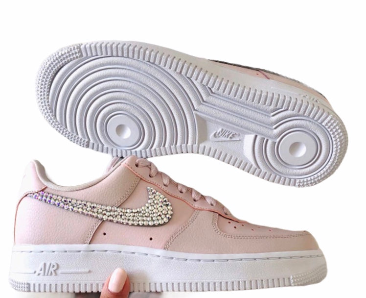 Nike Air force 1 con cristales swarovski rosas