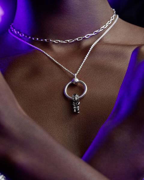 Marvel Wakanda Forever Black Panther Charm Necklace Set