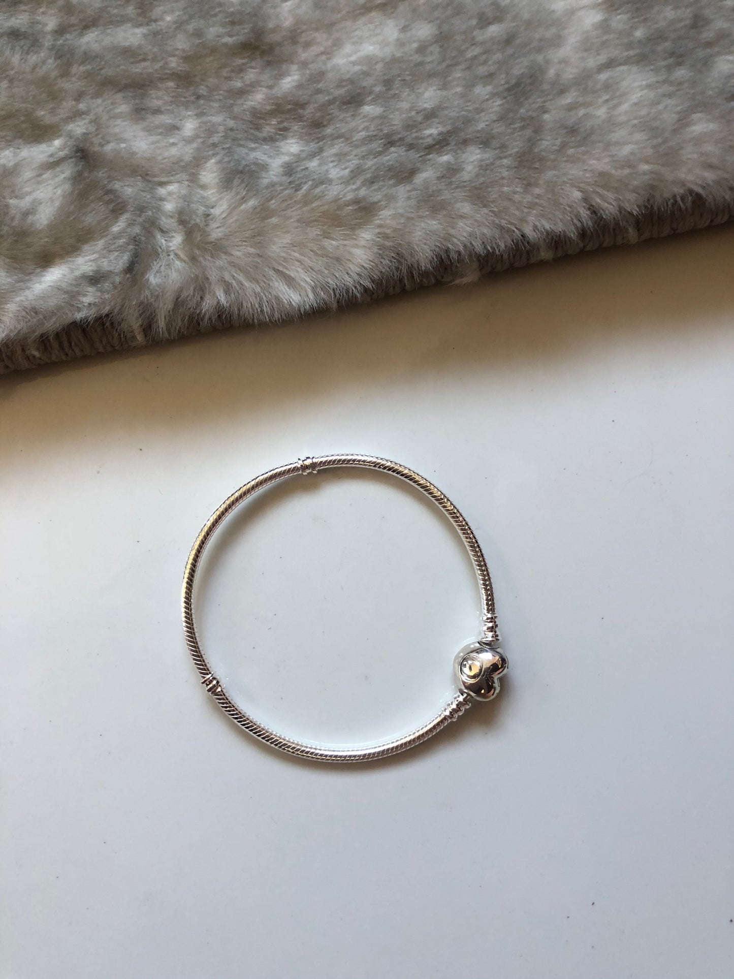 Pulsera pandora corazón 17 cm