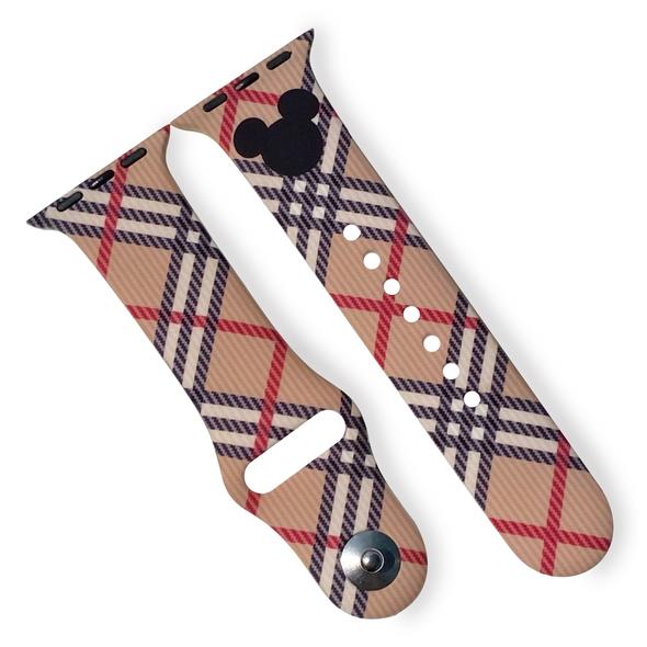 Apple Watch Correa~ Rayas Café Mickey