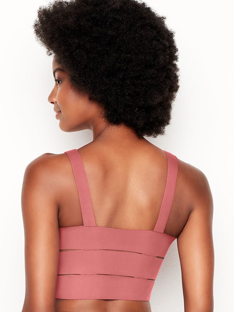 Studio Collection Unlined Wireless Bra Top- Rose