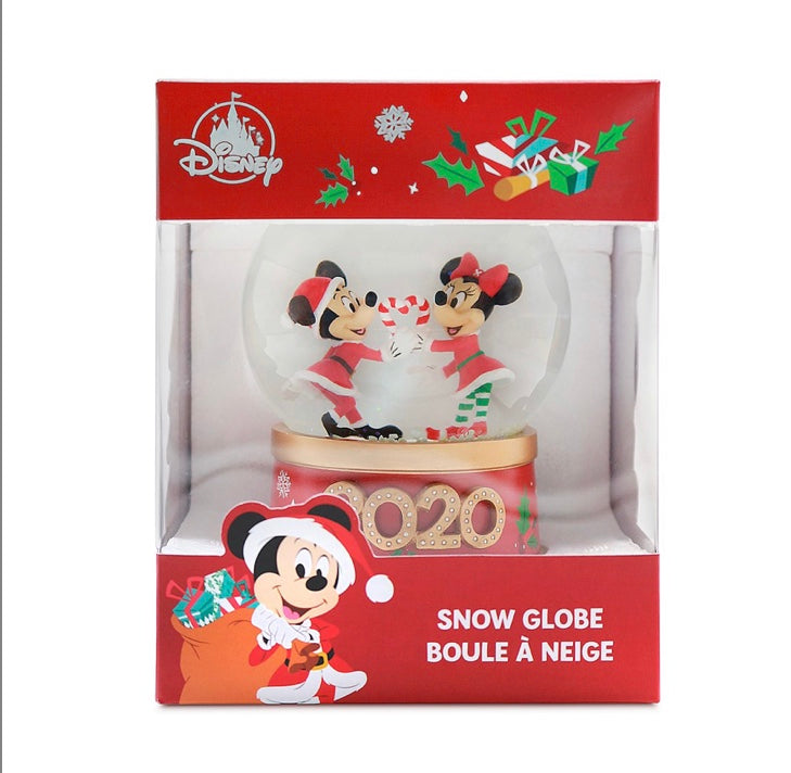 Mickey and Minnie Mouse Holiday Snowglobe 2020